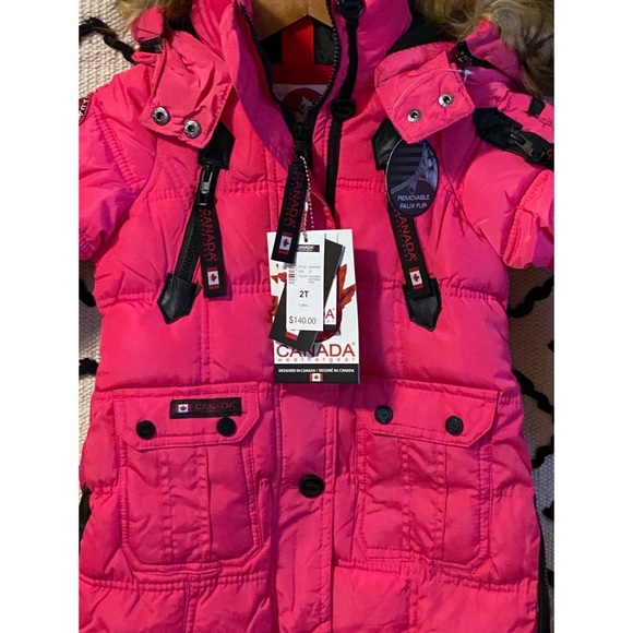 Canada Weather Gear Pink Insulated Parka Toddler - Picture 3 of 8